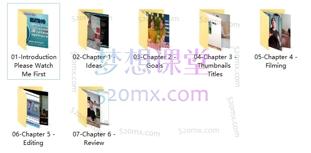 YouTube频道短视频创作涨粉全流程实战课｜Blueprint系统短视频课程 创意构思+拍摄实操+视频剪辑+作品复盘（含PDF+视频教程）