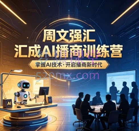 周文强汇成AI播商训练营｜AI赋能×全链路变现，抓住下一个财富浪潮