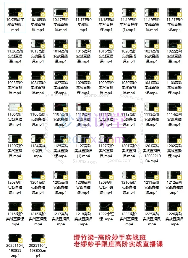 缪竹梁（老缪）高阶妙手实战班 · 跟庄实战体系
