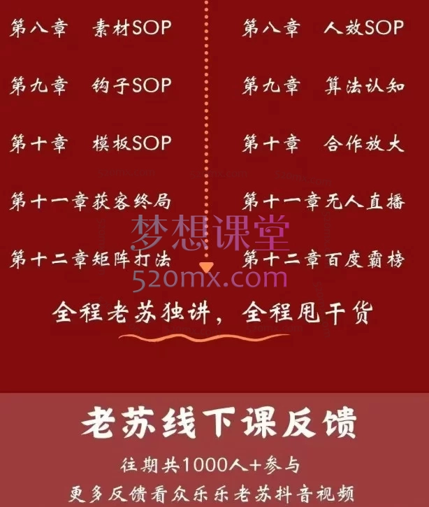 2026年众乐乐老苏矩阵获客线下课｜月入万 + 线索的终极玩法
