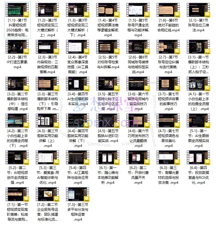 爵优-AI 爆量从0-1短视频带货与同城爆单指南|掌握短视频变现全链路