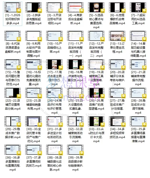 2026仙道电商《拼多多零基础运营实战课》：从开店到爆单的全链路实操指南