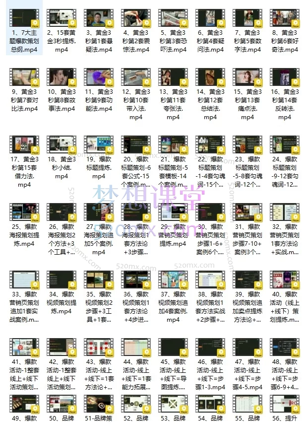2026厚昌全媒体运营爆款策划实战课：111节精通短视频/直播/活动策划+数据分析