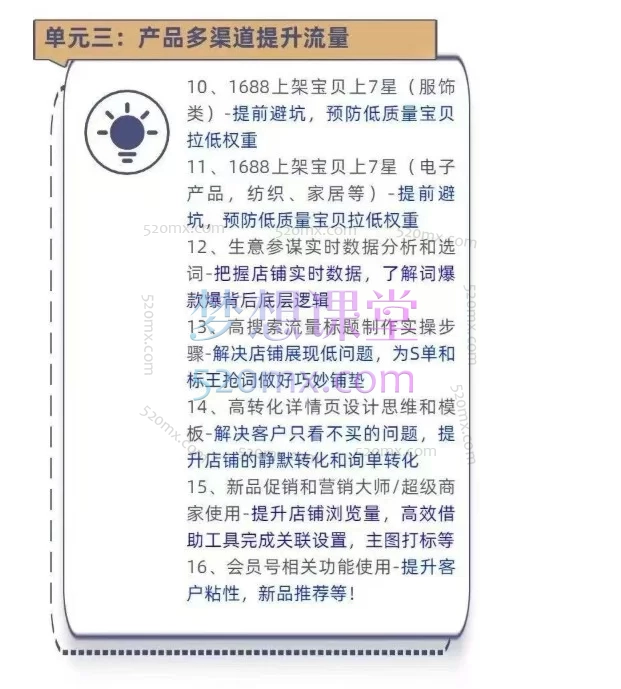 2026飞虎老师1688运营落地实操课：从0到1掌握B2B电商实战全流程