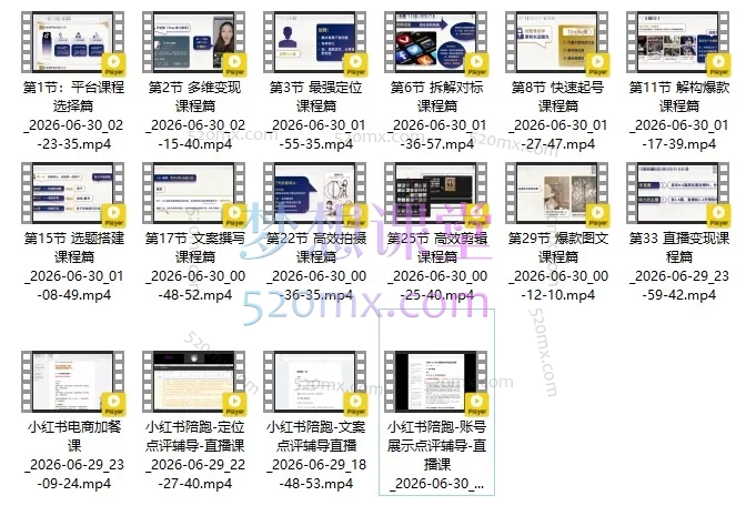 2026第11期-Tina小红书IP变现40天陪跑：从0到1打造爆款账号