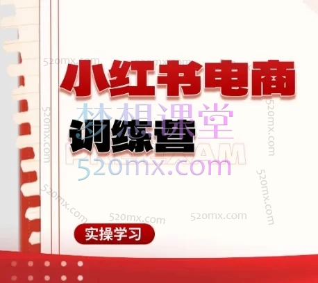 2026月亮小红书电商全栈实战班：从0-1开店到爆款笔记+选品运营