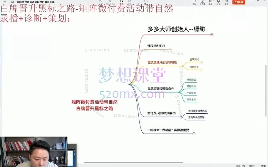2026缥缈拼多多运营全案实战课：微付费/强付费/半自然流爆款起店教程