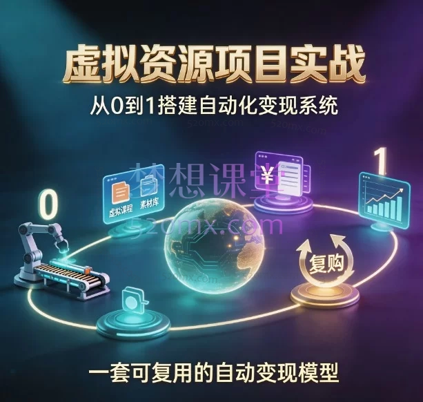 虚拟资源项目实战——从0到1搭建自动化变现系统