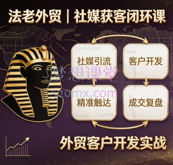 法老外贸|社媒获客闭环课:外贸客户开发实战