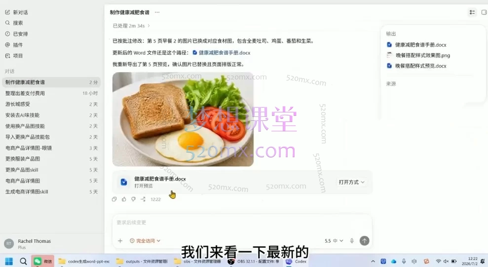 Codex实战全攻略：从AI编程入门到自动化办公与智能作图
