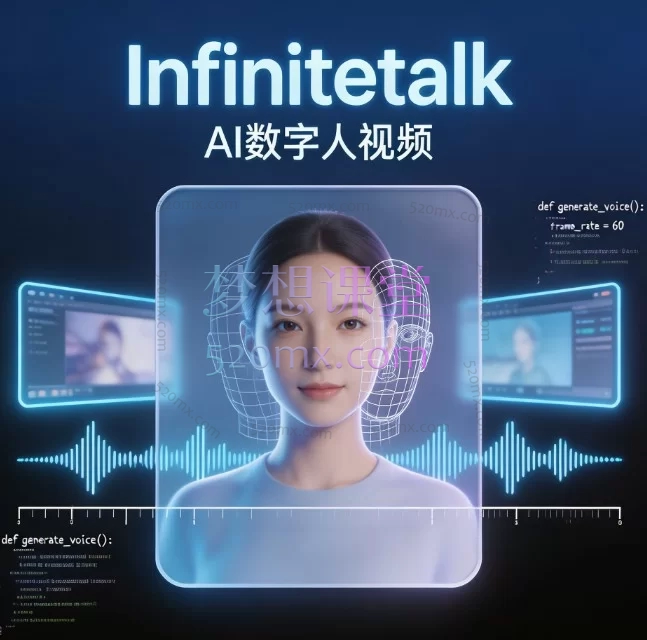 Infinitetalk丨ai数字人视频
