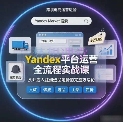 Yandex平台运营全流程实战课：从开店入驻到选品定价的完整方法论