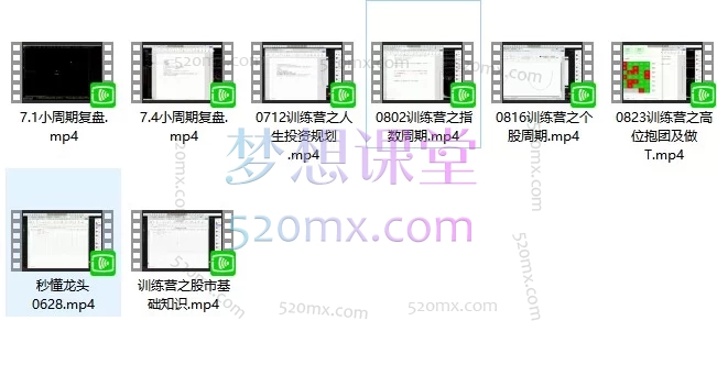 秒懂龙头 · 2026 直播视频合集「训练营体系课」与「小周期复盘」