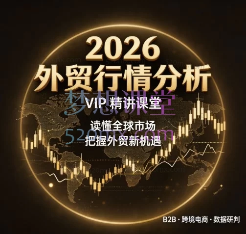2026外贸行情分析VIP精讲课堂｜外贸B2B与跨境电商机会点分析报告（含选品逻辑体系）