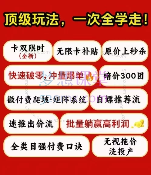 2026黄大人-拼多多特训营不靠黄牛也能起店：直通车冷启动、拖价盈利与顶级活动衔接全攻略