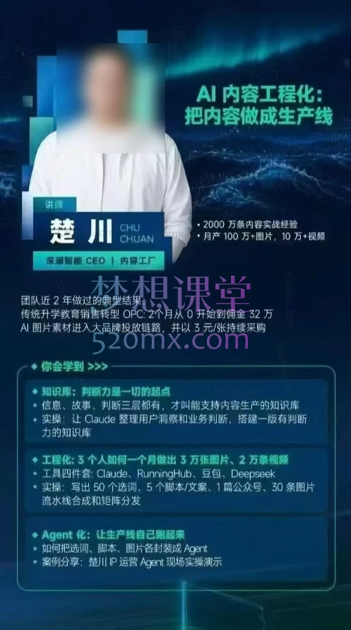 生财有术2026.3.28杭州航海家年度AI大会+2026.7.26下午场-上海黑客松搭建 AI Native 下的内容Agent:前沿趋势×落地案例×技能图谱
