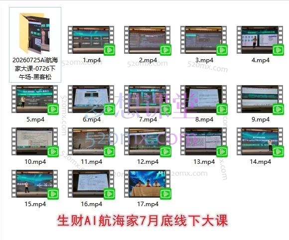 生财有术2026.3.28杭州航海家年度AI大会+2026.7.26下午场-上海黑客松搭建 AI Native 下的内容Agent：前沿趋势×落地案例×技能图谱