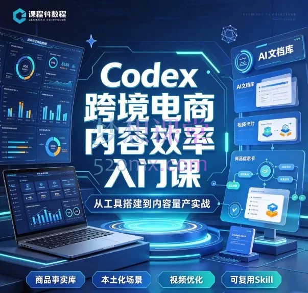 Codex跨境电商内容效率入门课——AI驱动的高效内容创作实战指南