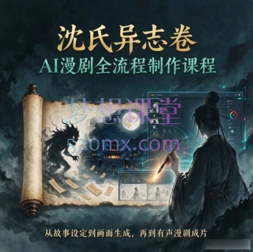 沈氏异志卷：生成式AI漫剧全流程制作课程实战课