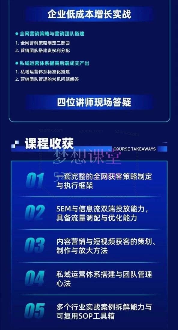 厚昌全网获客业绩倍增训练营北京9月3-5日三天两夜线下课：SEM/信息流/短视频/私域低成本增长培训<br>
