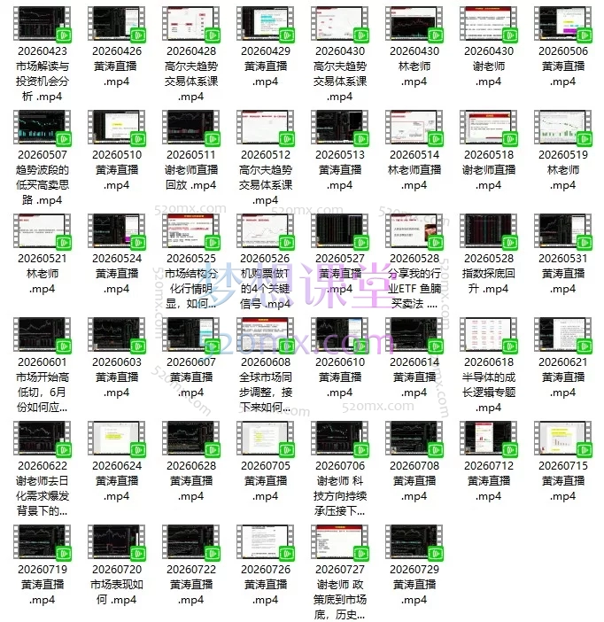 【马萧·逍遥体系】2025-2026年度 A股实战进阶课程