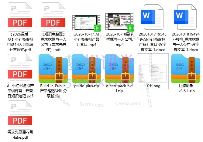 2026年10月松月&amp;luke小红书虚拟电商14天训练营 | 用AI创造你的数字资产