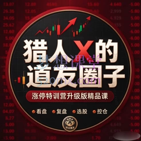 猎人X道友圈子 – 涨停特训营升级版精品课