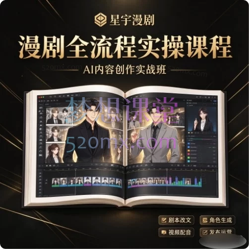 星宇漫剧·漫剧全流程实操课程｜AI漫剧制作从0到1视频课
