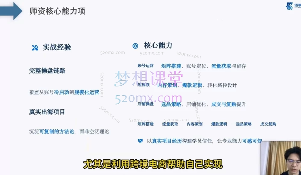 佰事德AI+跨境电商：Tiktok出海课，零基础学账号搭建、算法规则与AI脚本创作