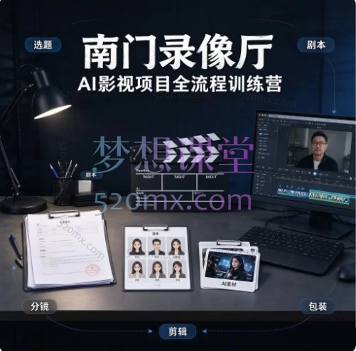 南门录像厅AI影视项目全流程训练营- 零基础到实战高手的系统课程