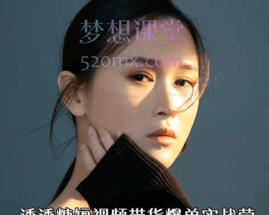 透透糖短视频带货爆单实战营