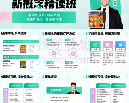 宋智鸣新概念英语第二册精读班4季畅学(1-4季)