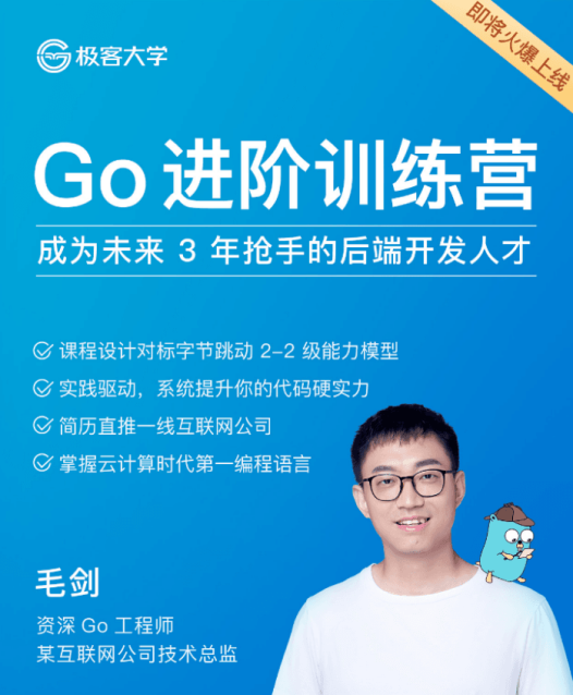 极客时间Go 进阶训练营3期【完结】