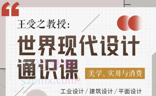 【每日进步】王受之教授:世界现代设计通识课