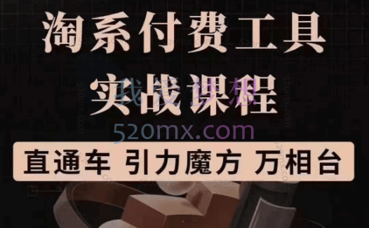 沧海老师:淘系付费工具实战课程(直通车、引力魔方),价值1299元!