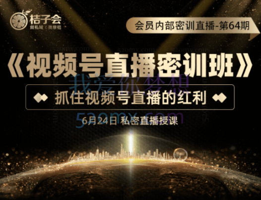 桔子会：第64-65期-VIP会员内部密训课程-《个人IP吸金密训班》