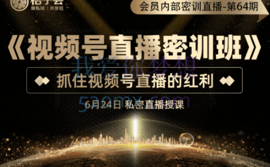 桔子会:第64-65期-VIP会员内部密训课程-《个人IP吸金密训班》