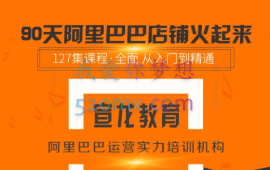 【90天阿里店铺火起来】全套高级运营课