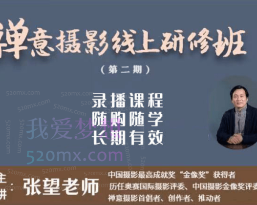 张望工作室第二期【禅意摄影线上研修班】