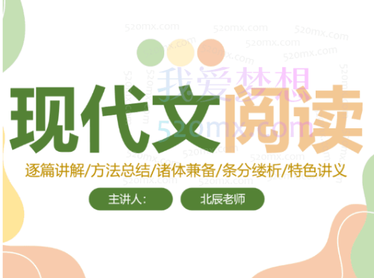 北辰课堂《初中现代文阅读训练课》