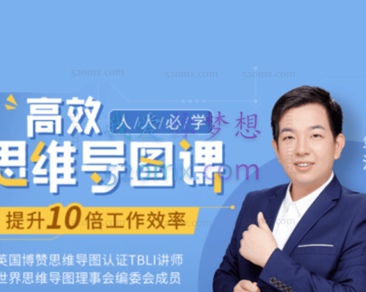 人人必学高效思维导图课，提升10倍工作学习效率30堂实战课