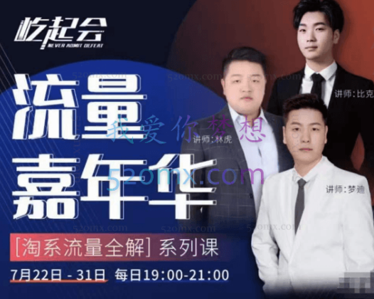 流量嘉年华[淘系流量全解]系列课：免费流量+直搜结合+魔方（价值2980）