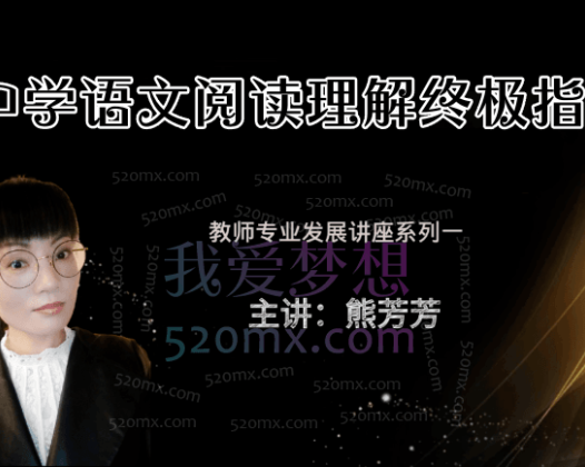 熊芳芳中学语文阅读理解终极指导