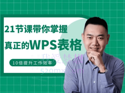 伍昊:21节课带你掌握WPS表格,10倍提升工作效率