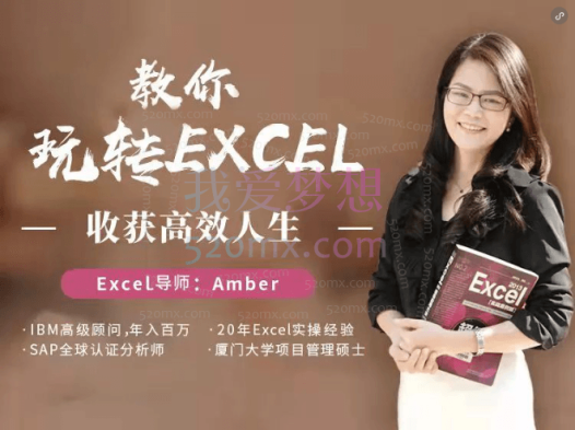 大表姐Amber,提速百倍的Excel课