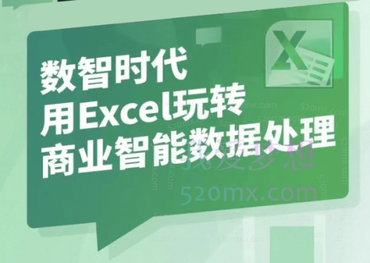 数据分析师,用EXCEL玩转商业技能价值721元