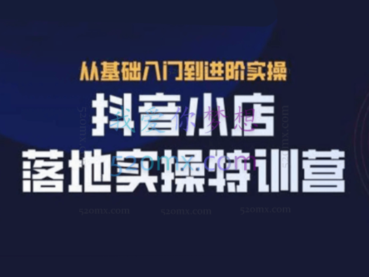 抖名星·抖音小店落地实操特训营