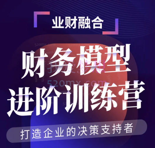 财务模型进阶训练营——打造数字时代最务实的财务管理者