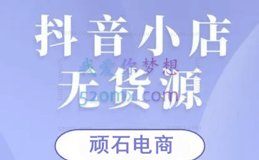顽石电商:抖音小店无货源项目