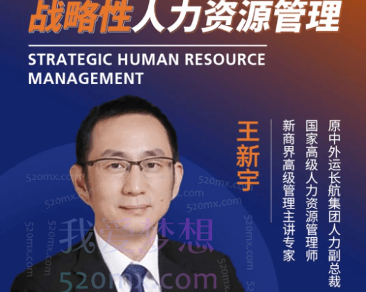 王新宇人力资源管理理解人性了解人心